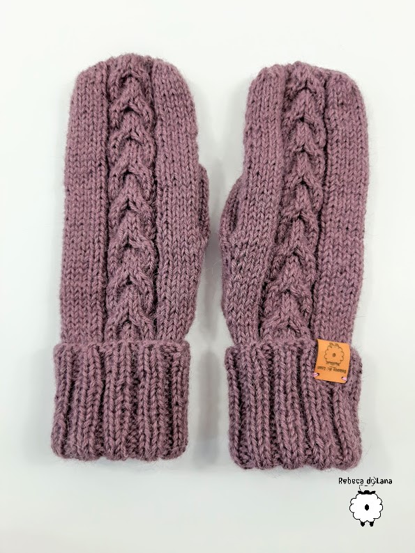rękawiczki na drutach