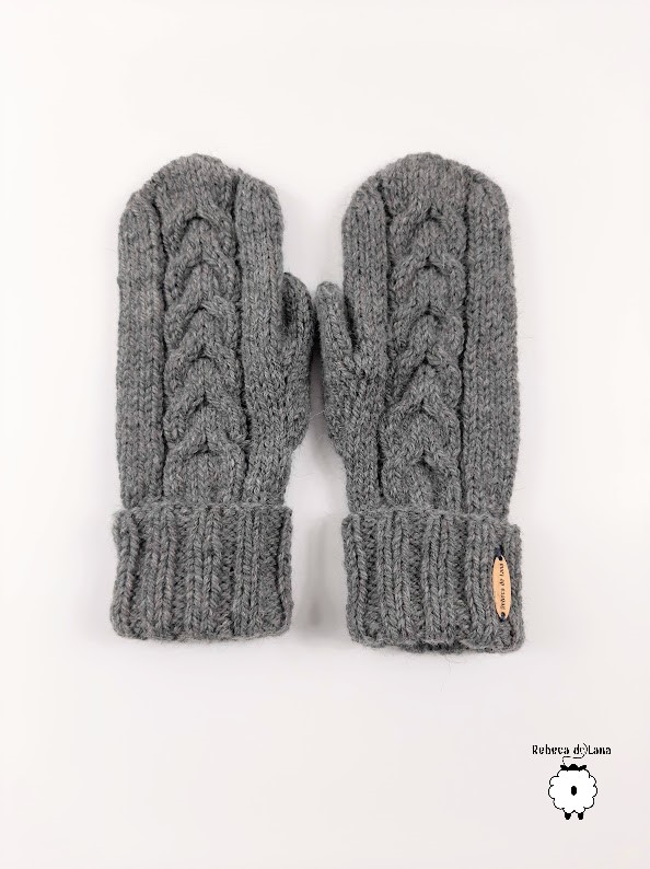rękawiczki na drutach