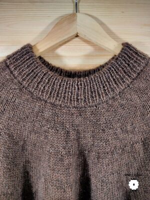 Wzór na druty – Sweter z okrągłym karczkiem ANTONELLA
