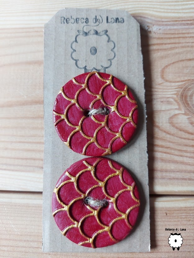 Guzik handmade ŁUSKA