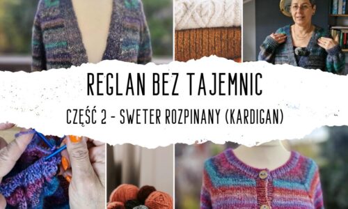 REGLAN BEZ TAJEMNIC Część 2 – Sweter rozpinany (kardigan)