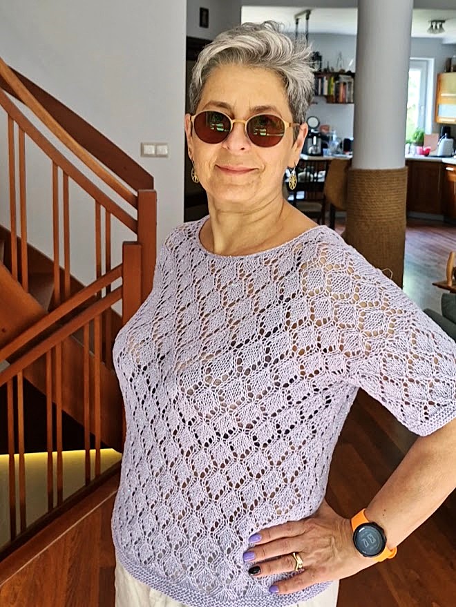 wzór na druty PRISMA TEE